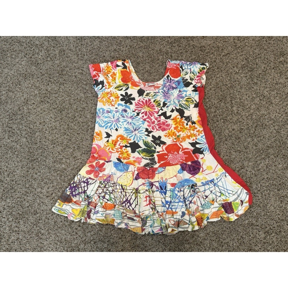 Jams World Mini Dress Off The Shoulder Size Large Floral Dress